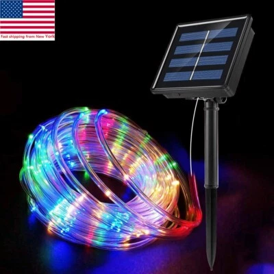 50/100LED Solar Powered String Fairy Lights Rope Patio Christmas Outdoor Garden - Image 1 of 4