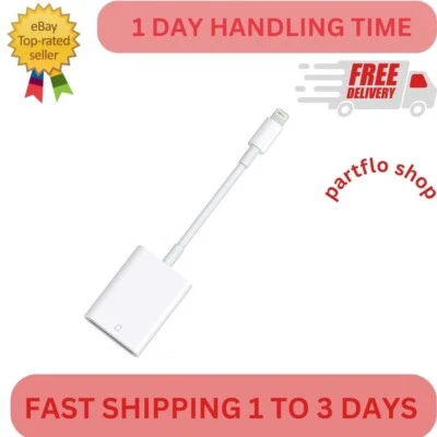 Apple Mfi Certified Lightning to SD Card Camera Reader for Iphone Ipad,  Memory - Image 1 of 3