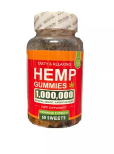 Hem Premium Gummy Bear 1,00,00 60 Sweets Stress Insomnia Pain Anxiety Relief - Picture 1 of 9