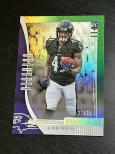 2019 Panini Absolute Rookie /25 Justice Hill #125 Rookie RC Baltimore Ravens - Picture 1 of 2