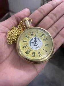 Vintage Collectible Marine Anchor Watch Victoria time Piece Antique Pocket Watch - Picture 1 of 5