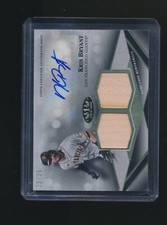 KRIS BRYANT 2022 TOPPS TIER ONE AUTOGRAPH DUAL RELIC CARD AUTO 22/25