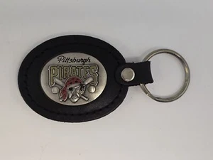 VTG Pittsburgh Pirates MLB Pewter / Leather Keychain Vintage SISKIYOU 1997 RARE - Picture 1 of 5