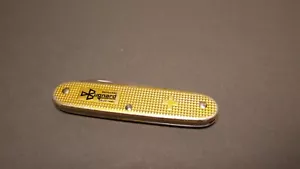 vintage Victorinox Gelbgold ALOX Schweizer Armee Messer 93 mm BUGNARD - Bild 1 von 5