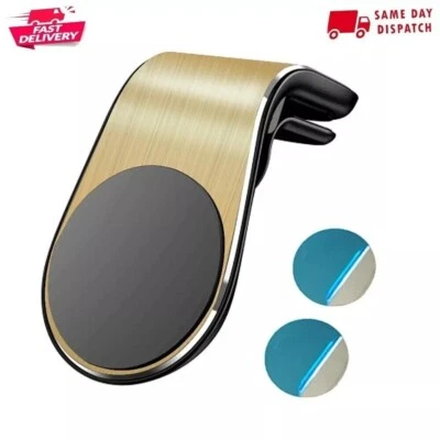 L-Clip Car Phone Magnetic Holder Car Air Vent Mobile Phone Mount Holder Stand - Image 1 of 4