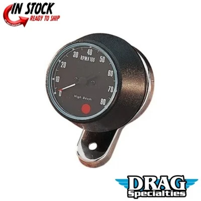 Tacómetro Drag Specialties DS-243941 negro 8000 RPM Foto 1 de 3