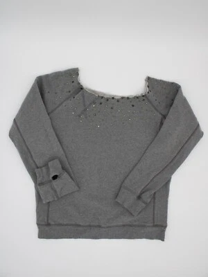 Sudadera Tara Subkoff for Bebe Fuera del Hombro Gris Estrás Foto 1 de 4