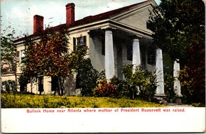 Vtg 1908 Bullock Home Atlanta Georgia GA Mother President Roosevelt Postcard - Picture 1 of 2