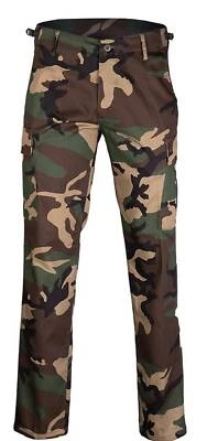 STURM - MILTEC US Ranger Kampfhose, BDU, Rip Stop, Woodland Camoflage