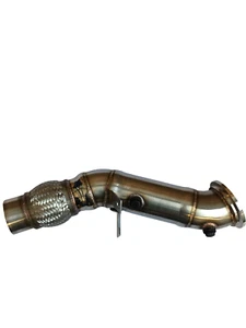EXHAUST DOWNPIPE FOR BMW 140i 240i M140i 440i STAINLESS STEEL 4" TURBO EXHAUST - Afbeelding 1 van 10