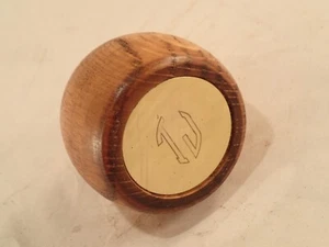 NEW Hardwood (w/ Brass Plate) Shift Knob for Vintage Sports Car or Truck - Picture 1 of 5