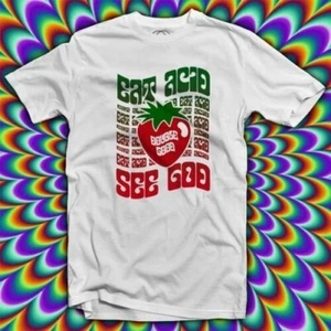 Eat Acid See God LSD House Music Rave Men's T-Shirt - Picture 1 of 5