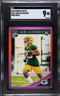 2018 Donruss Optic #109 Jaire Alexander - Pink Prizm NM9 - rookie - Image 1 of 2