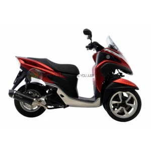 YAMAHA TRICITY 125 2014 TO 2016 EXHAUST SLIP ON SILENCER LEOVINCE BLACK - Picture 1 of 1