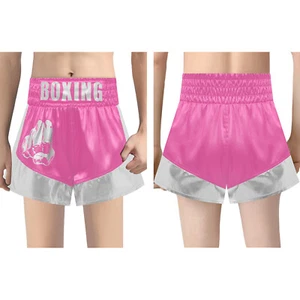 Boys Satin Boxing Shorts Sides Slit Boxer Training Trunks Kickboxing Muay Thai - Picture 1 of 55