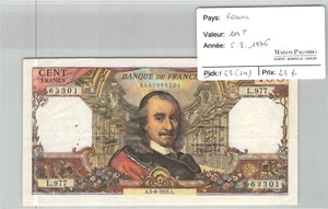 BILLET FRANKREICH - 100 Francs - 5/8/1976 - Fayette 65(54) - N°63301 - Picture 1 of 1