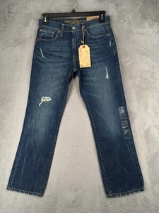 American Eagle Jeans Mens 30x30 Denim Original Fit Straight Leg Distressed NWT - Picture 1 of 14
