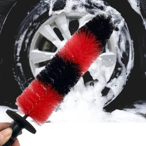 Car Wheel Brush Auto Detail Rims Tire Seat Engine Wash Cleaning Kit Tool 17" - Picture 1 of 7