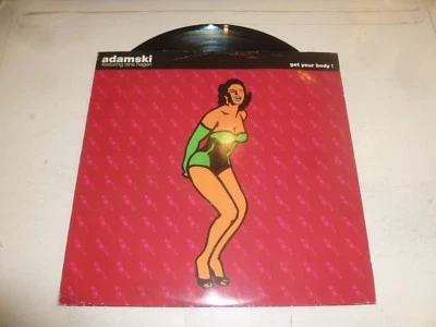ADAMSKI featuring NINA HAGEN - Get Your Body! - 1992 UK 4-track Vinyl Single Foto 1 de 4
