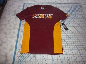 MENS SMALL BURGUNDY/GOLD NFL WASHINGTON COMMANDERS ATHLETIC T-SHIRT - NWT - Picture 1 of 4