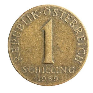 Austria 1 Schilling 1959 Coin - Picture 1 of 2