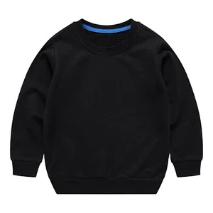 Kids Boys Girls Casual Pullover Sweatshirt T-Shirts Crewneck Long Sleeve Tops - Picture 1 of 50