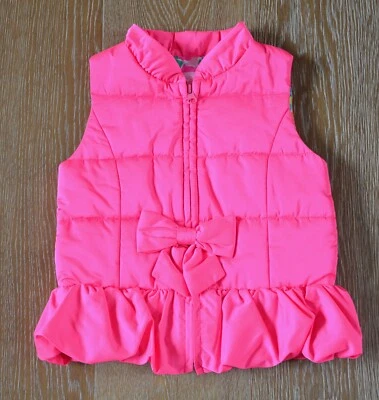 Chaleco acolchado Lilly Pulitzer Mini Kate para niñas en rosa talla M nuevo con etiquetas Foto 1 de 4