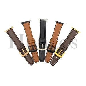 38mm-49mm Cuero Genuino Apple Watch Correa de Banda para iWatch Series 8 7 6 5 4 3 2 - Imagen 1 de 61