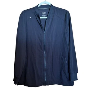 Koi Scrub Jacke Damen Medium schwarz Reißverschluss Uniform Oberbekleidung - Bild 1 von 8