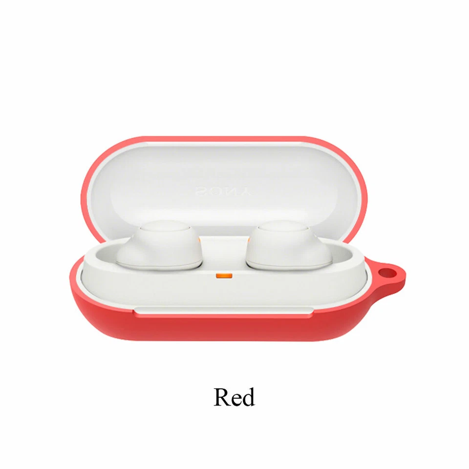 Para Sony WF-C500, Estuche de Carga de Silicona Antigolpes Cubierta Hebilla de Auricular Foto 1 de 4