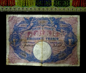 (34USA), French banknote, 50 Francs , Year : 1915. - Picture 1 of 3