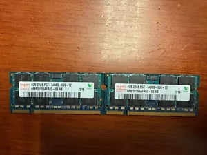 Hynix 8GB (2x4GB) PC2-6400S 2Rx8 HMP351S6AFR8C - S6 AB Laptop RAM DDR2 (2 x 4GB) - Picture 1 of 3