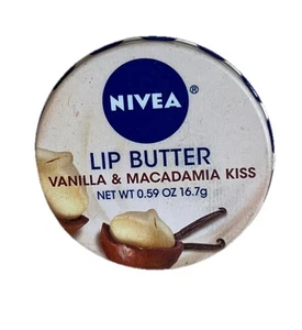 Nivea Lip Butter Vanilla & Macadamia Kiss Sealed 0.59 oz - Picture 1 of 2