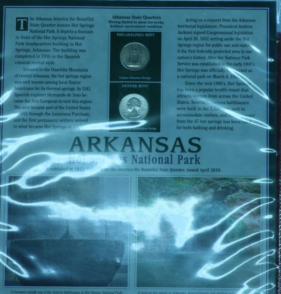 Uncirculated 2010 Arkansas Hot Springs National Park State Quarter Set - Image 1 of 1