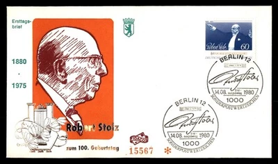Mayfairstamps Germany FDC 1980 Robert Stolz First Day Cover aau_81627 - Image 1 of 2