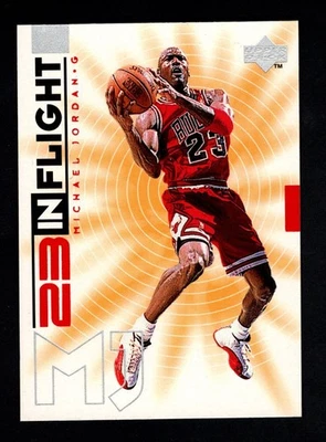 Upper Deck Living Legend 23 1998 en vuelo #IF10 Michael Jordan Chicago Bulls Foto 1 de 2