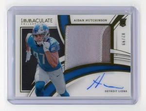 2022 Panini Immaculate Collection Aidan Hutchinson Premium RPA 82/99 RC #PPR-AHU - Picture 1 of 2
