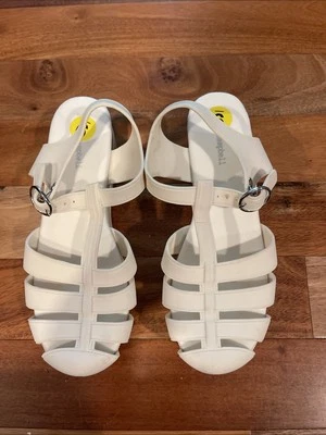 Jeffrey Campbell Candied Cream Jelly Platform Sandals Sz EU 4/9 NWOB - Image 1 of 3