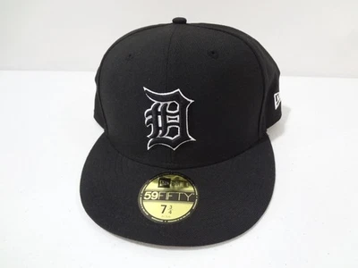 MLB Detroit Tigers LOGO Fitted 7 3/4 Hat New Era 59FIFTY NEW NWOT 100% Wool - Image 1 of 4