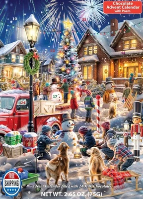 Snowman Contest 2025 Chocolate Advent Calendar (Countdown to Christmas) by Ve - Image 1 of 4