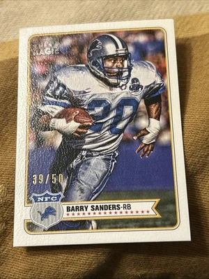 2012 Topps Magic Mini Pigskin 50 #163 Barry Sanders/50 🔥🔥 - Image 1 of 2