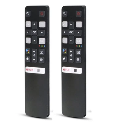 2PC Replacement RC802V Remote Control For TCL Android TV 40S330 65Q637 Netflix - Image 1 of 4
