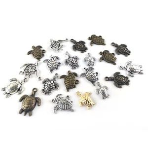Metal Alloy Tortoise Charms Multicolour 5-40mm Pack Of 30g - Picture 1 of 1