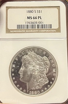 1880-S NGC MS66 PL Morgan Silver Dollar - Image 1 of 4