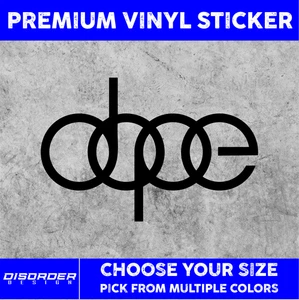 DOPE JDM [VINYL STICKER]-for Car/Truck WINDOW-LAPTOP-FOLDER-YOU PICK COLR/SIZE - Picture 1 of 6