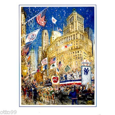 PHIL RIZZUTO +5 SIGNED 1996 NY YANKEES WORLD SERIES CHAMPS PARADE CHRISTMAS CARD - Image 1 of 4