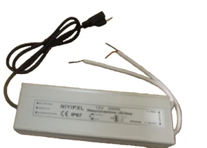LED Driver 200 Watts Waterproof IP67 Power Supply Transformer Adapter 90V-130... - Picture 1 of 6