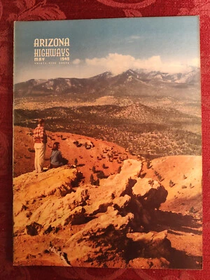 Rare ARIZONA HIGHWAYS magazine May 1949 Herefords Cattle Sunset Crater Foto 1 de 2