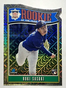 Roki Sasaki 2025 Bowman Chrome Mojo Refractor ROY-10  Dodgers RC (37) - Picture 1 of 2