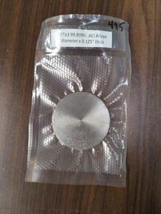 Telurio antimonio, Sb7Te3 99,999% puro, objetivo de pulverización, 2,00"x 0,125" - Imagen 1 de 2